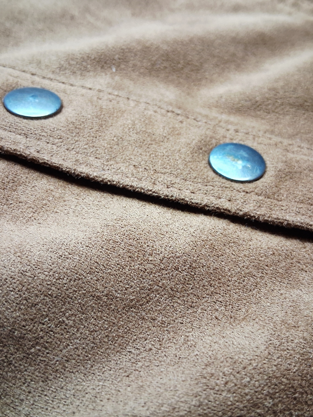 Abercrombie & Fitch Suede-Look Brown A-Line Skirt - Picture 9 of 10